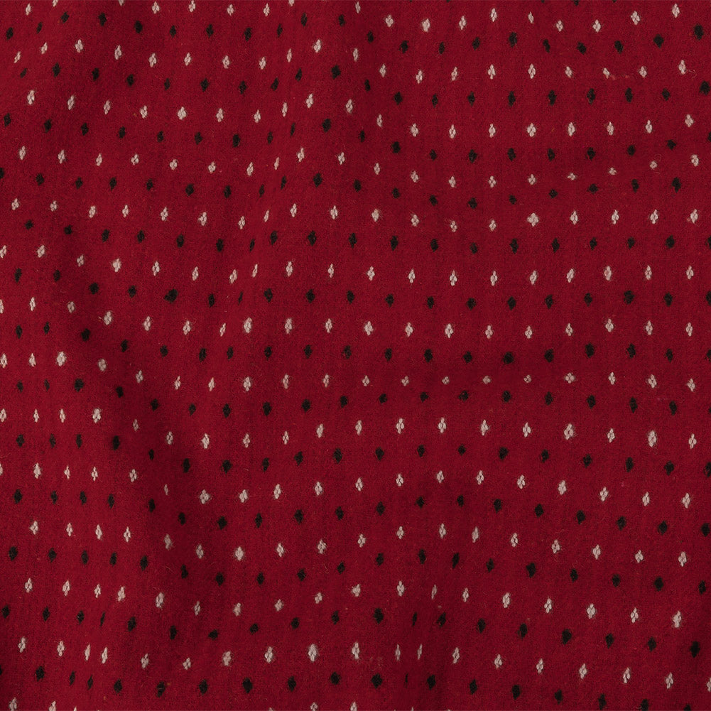 Tomato Puree, Vanilla Ice and Black Diamonds Brushed Blended Cotton Jacquard - Joann Fabrics