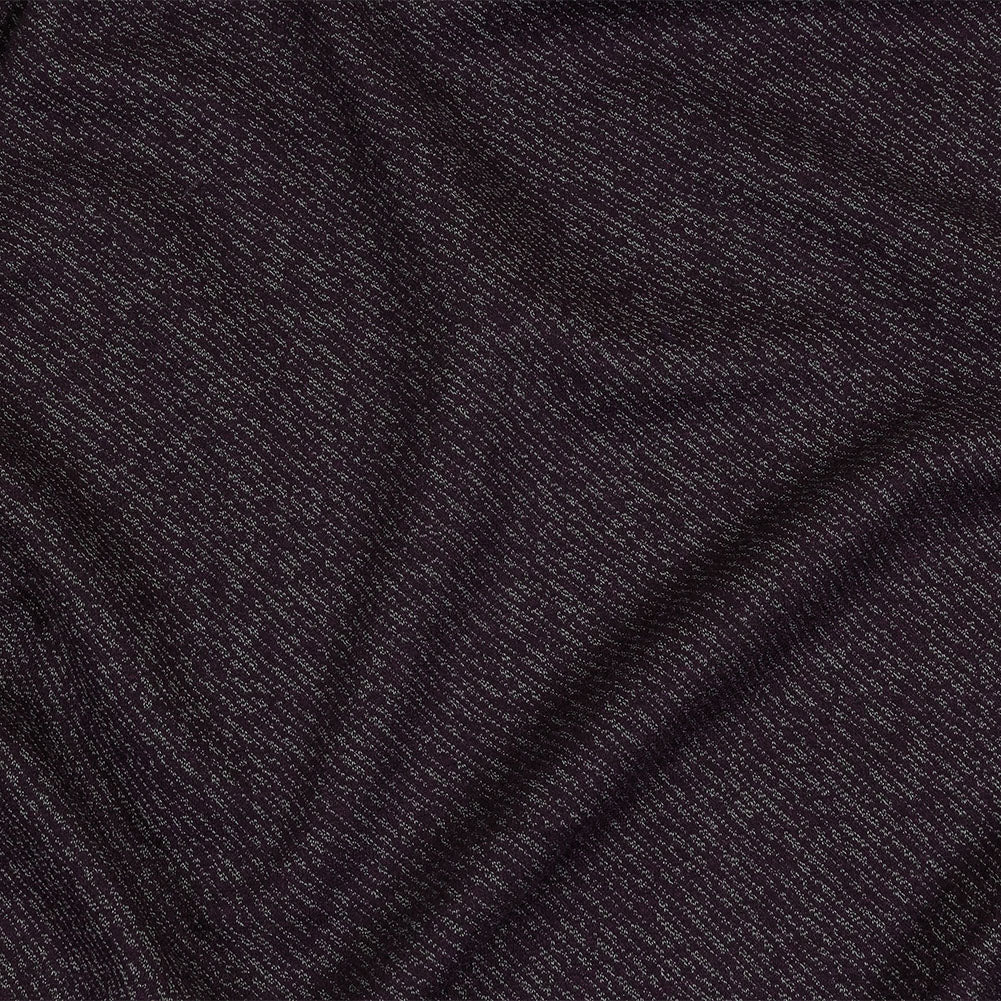 Plum and Gray Diagonal Stripes Wool Blend Knit - Joann Fabrics
