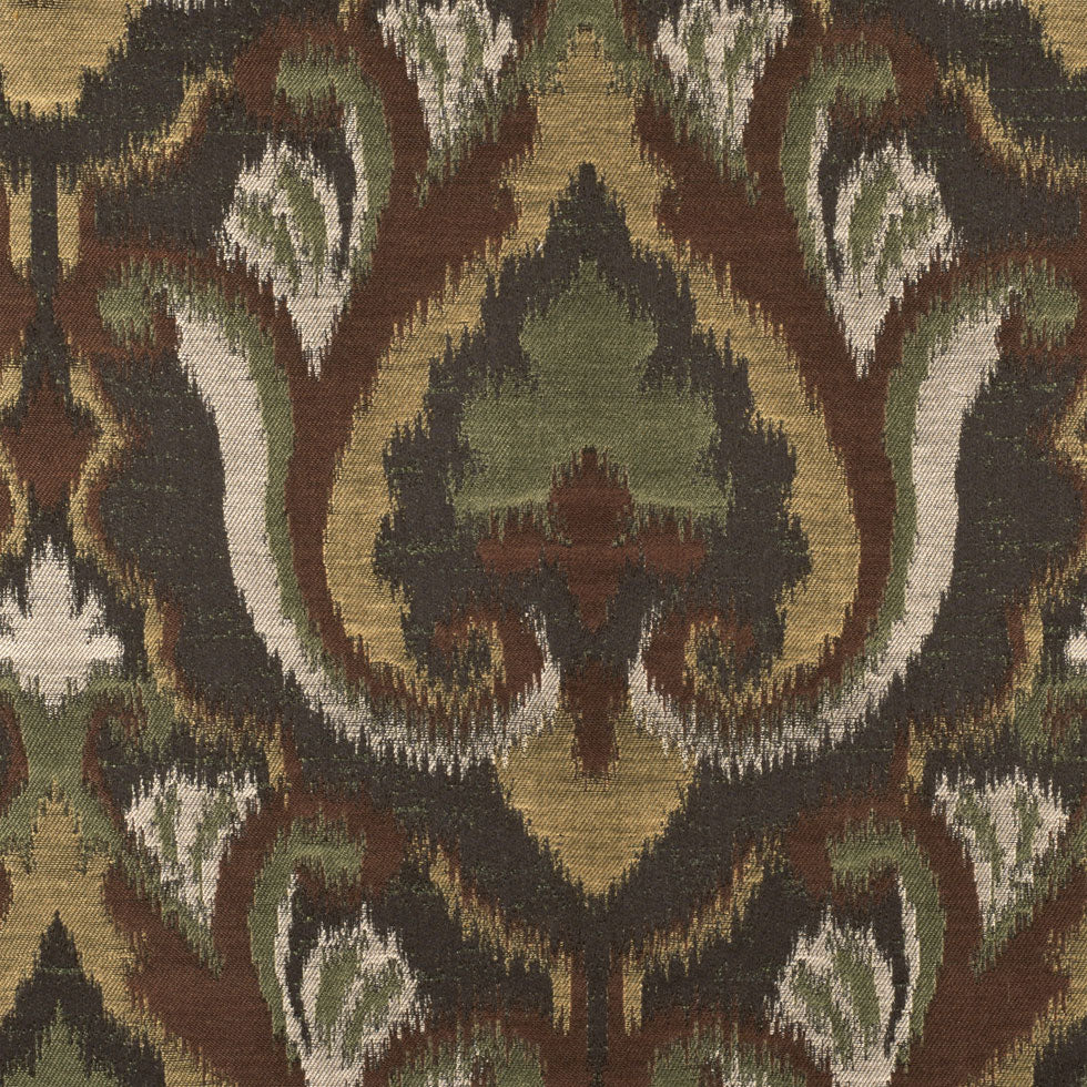 Chocolate/Black-Brown/Moss/Ivory/Victorian Gold Damask Woven - Joann Fabrics