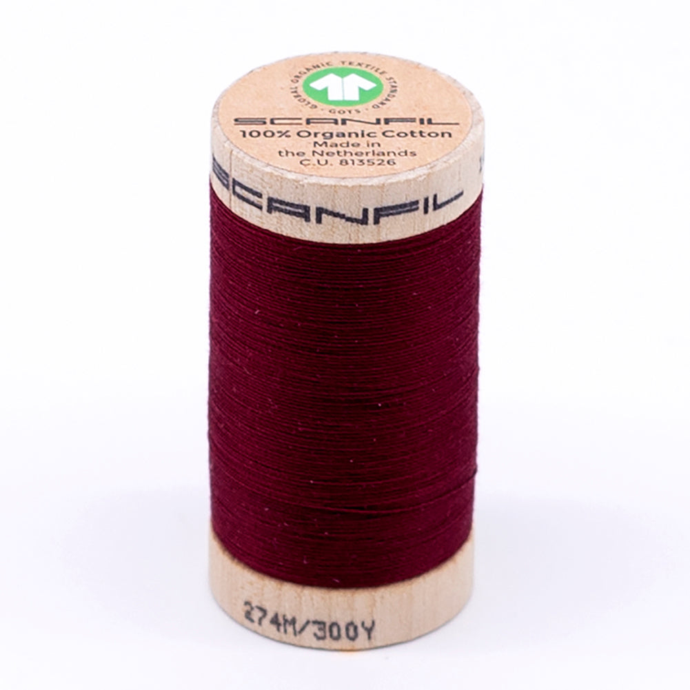 SCANFIL® 30wt Organic Pima Cotton Thread 300 yds - 4870 Rhubarb - Joann Fabrics