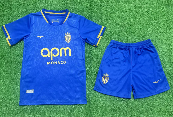 2025/2026 AS Monaco Away Football Shirt 1:1 Thai Quality Kids Size