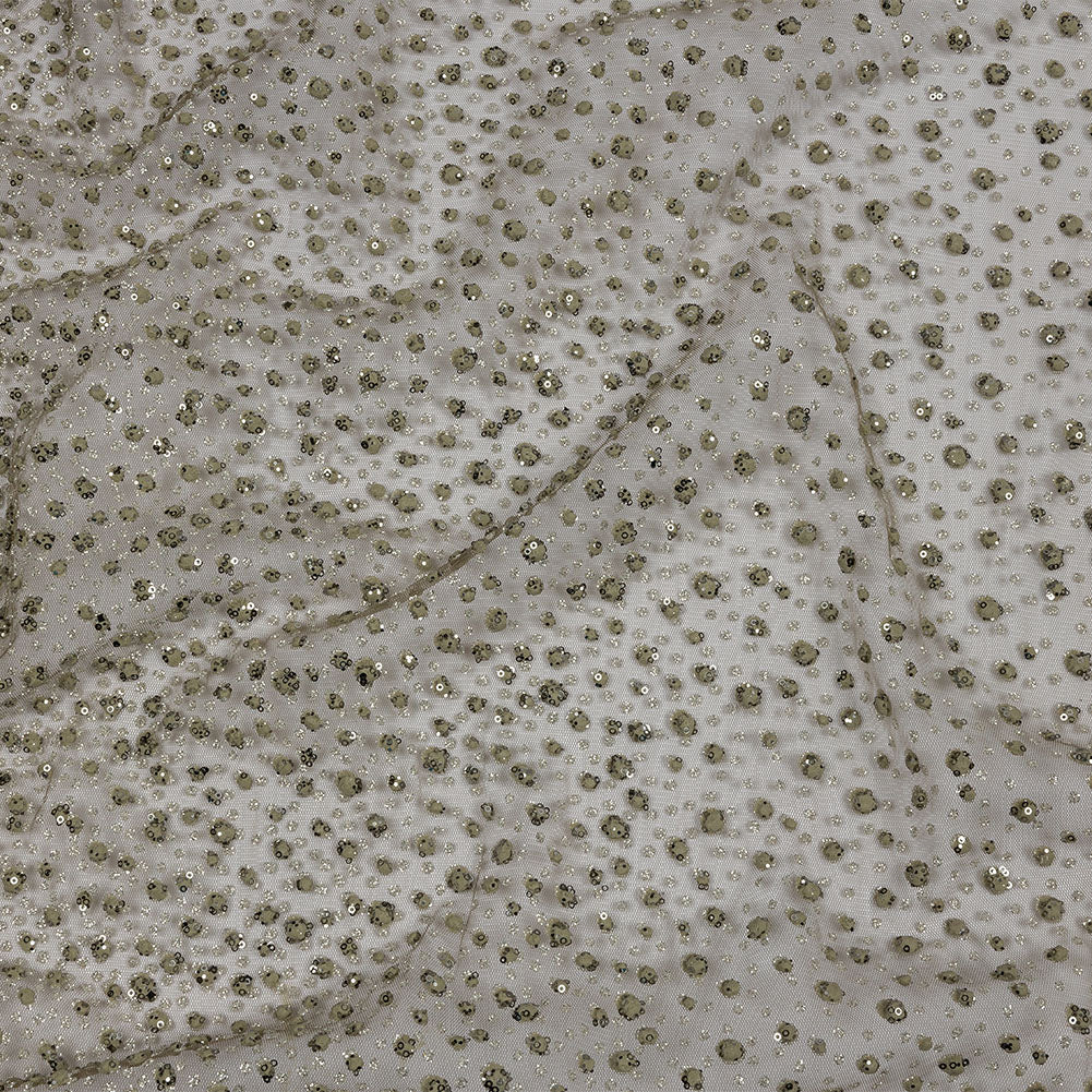 3D Glitter Tulle - Mink Puffy Spots Gradient - Joann Fabrics