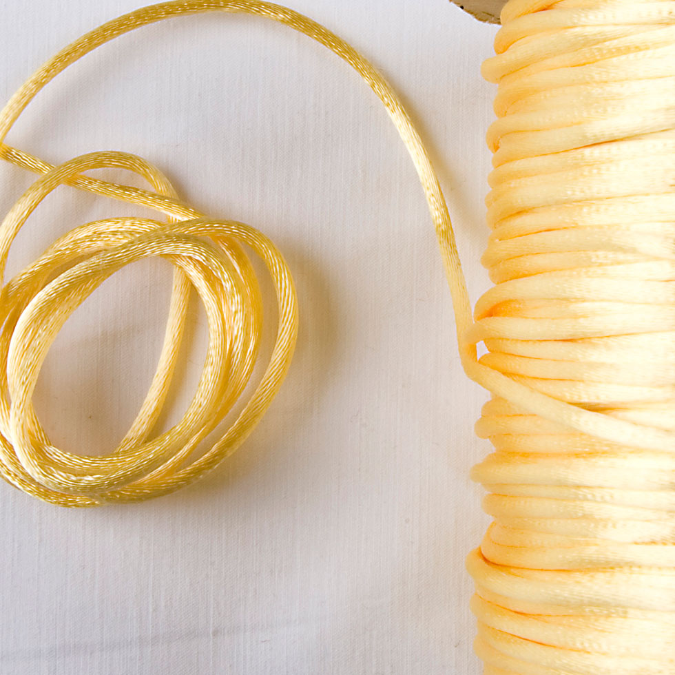 1mm Light Yellow Rattail Cord - Joann Fabrics