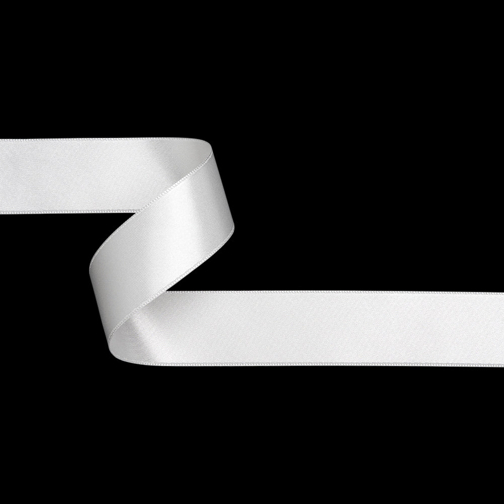 Off-White Double Face French Satin Ribbon - 1