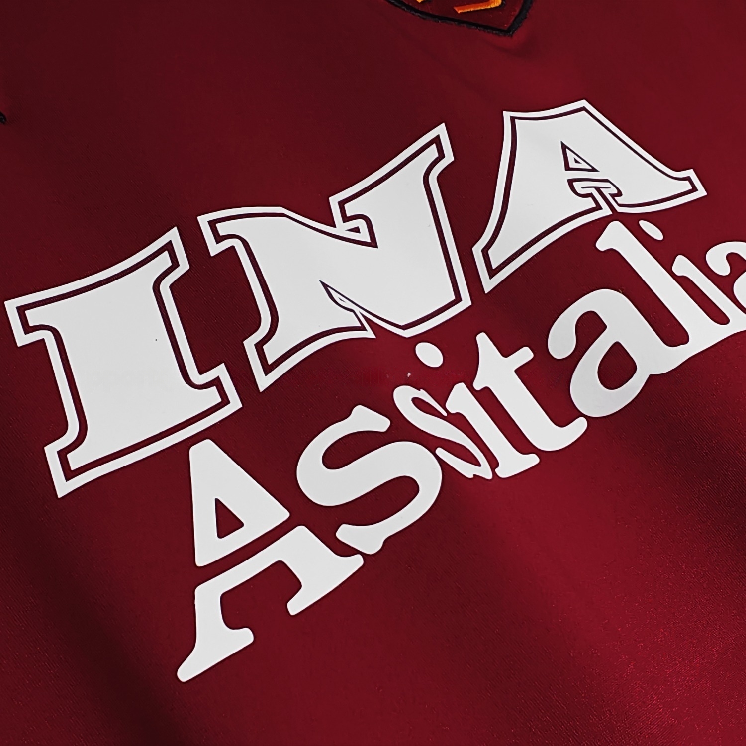 Retro AS Roma 2001-02 Home Long Sleeves Jersey - UnitedFutballJersey
