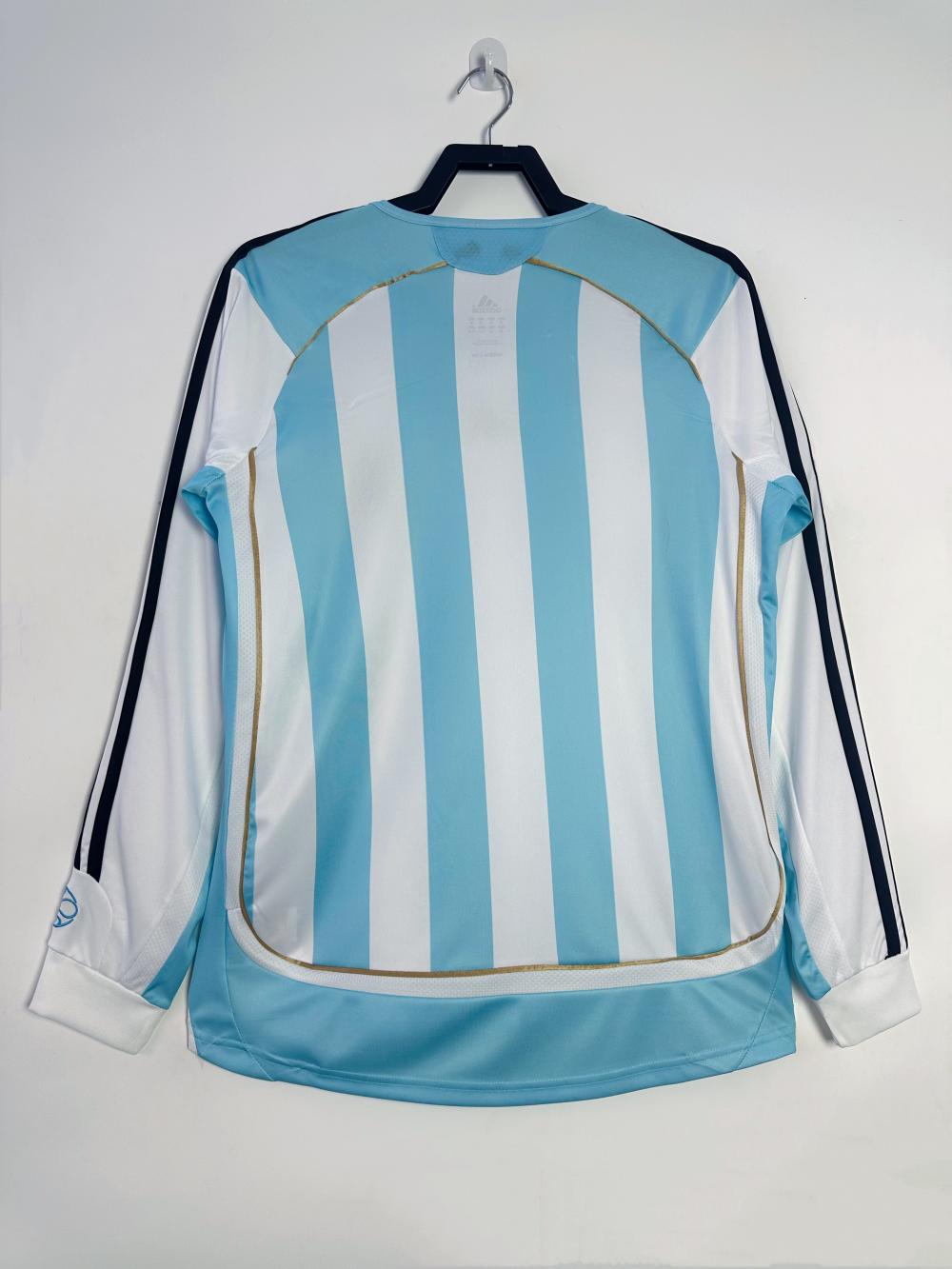 2006 Retro Long Sleeve Argentina National Team Home Jersey 1:1 Thai Quality