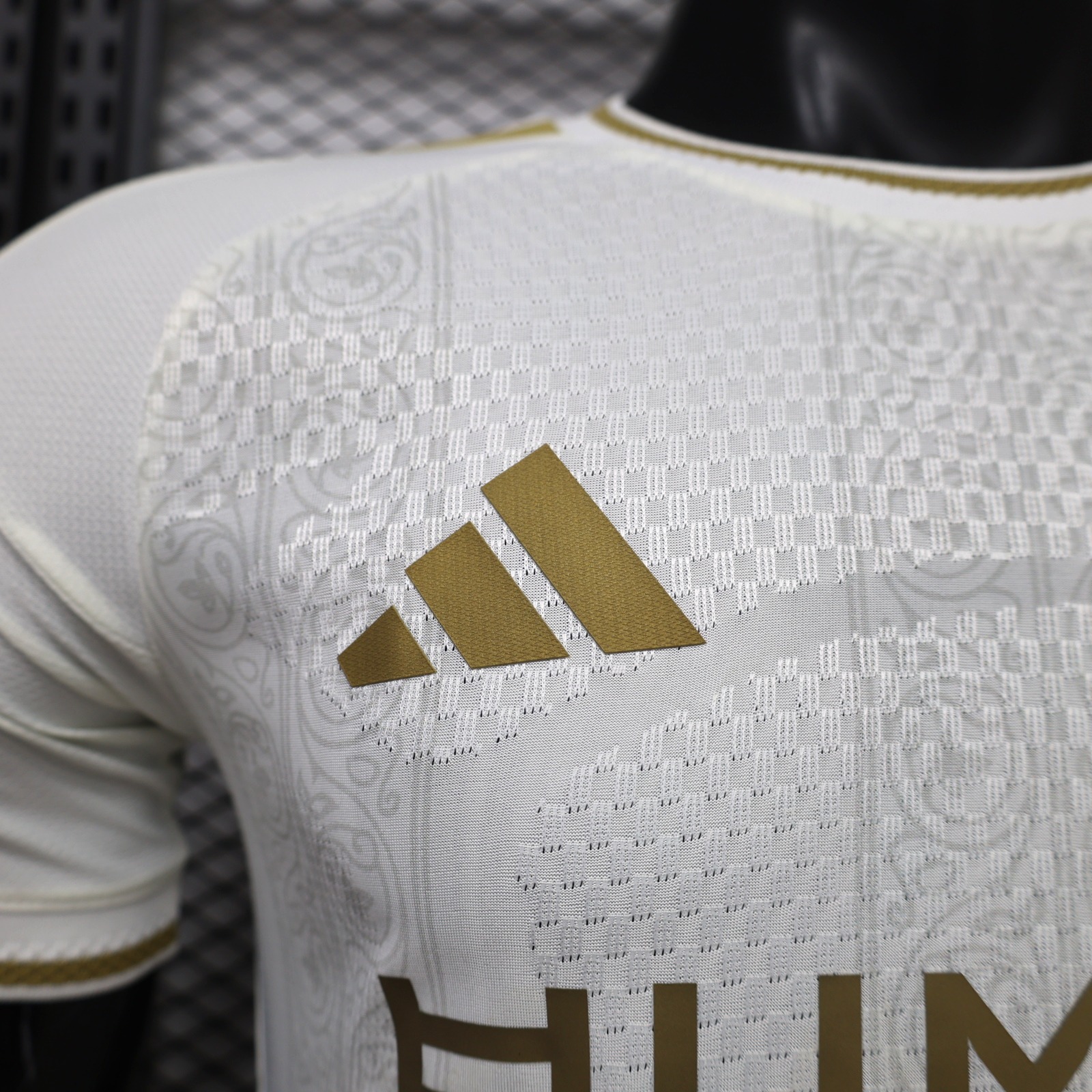 Al Nassr Riyadh Victory 26-27 Third White Gold Jersey With HUMAIN Sponsor - Player Version - UnitedFutballJersey