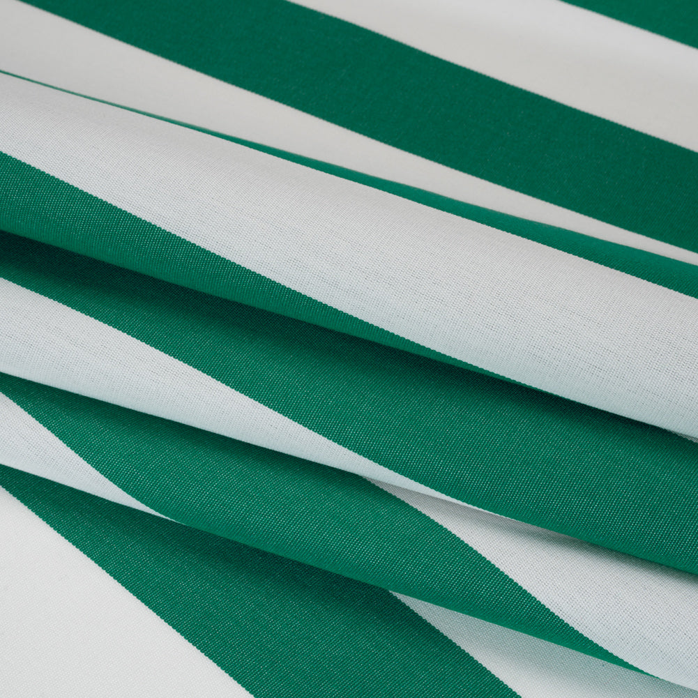 Outdoor Canvas - Teal and White Awning Stripes - Joann Fabrics