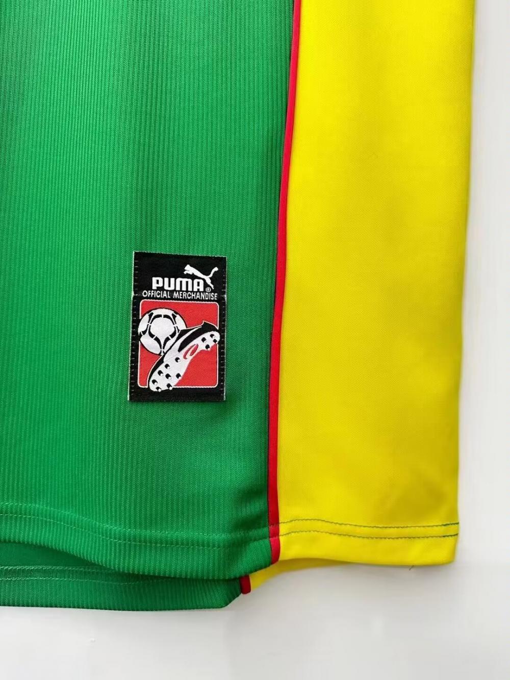 1998-1999 Retro Cameroon Home Football Shirt 1:1 Thai Quality