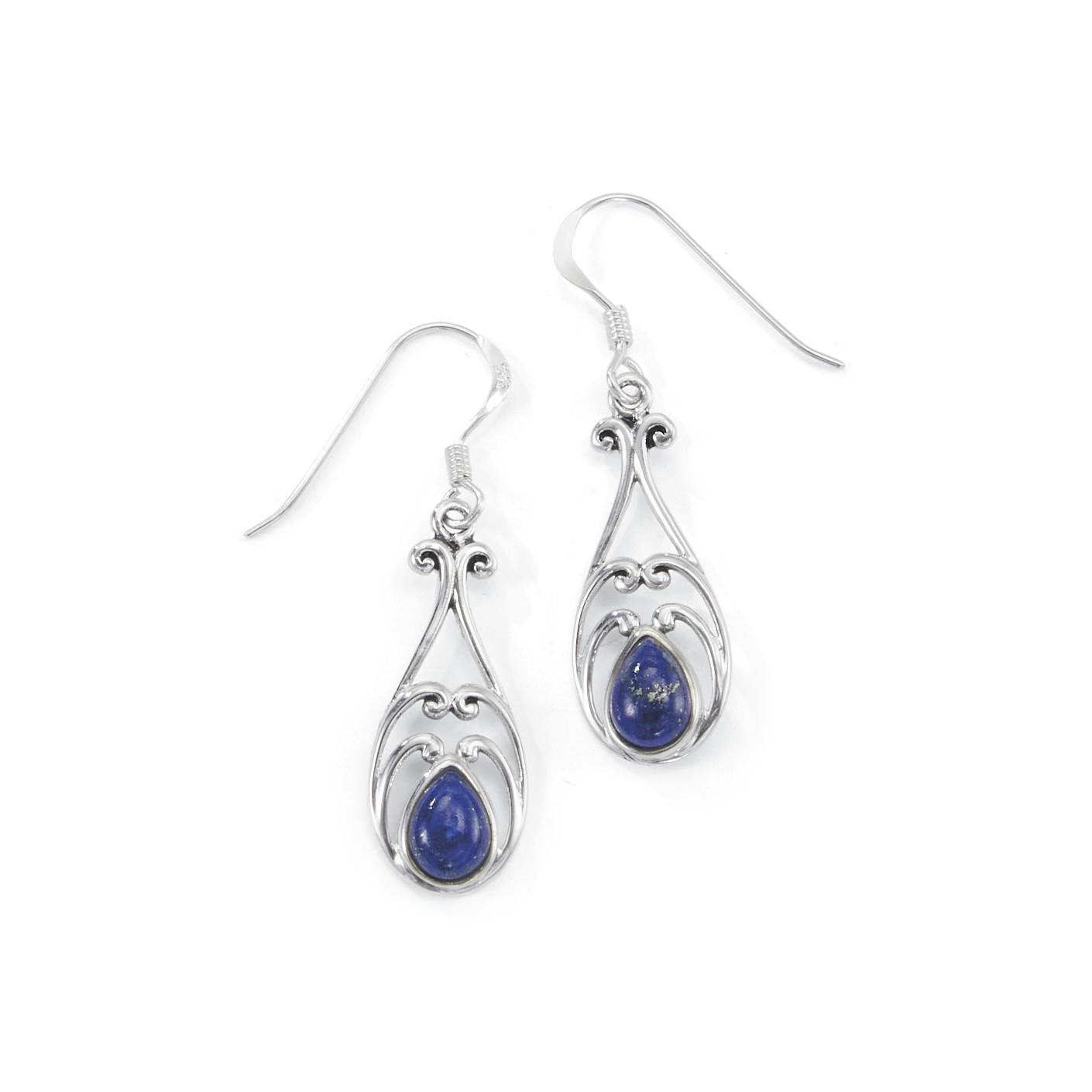 Sterling & Lapis Double Arch Earrings - Northstyle Catalog
