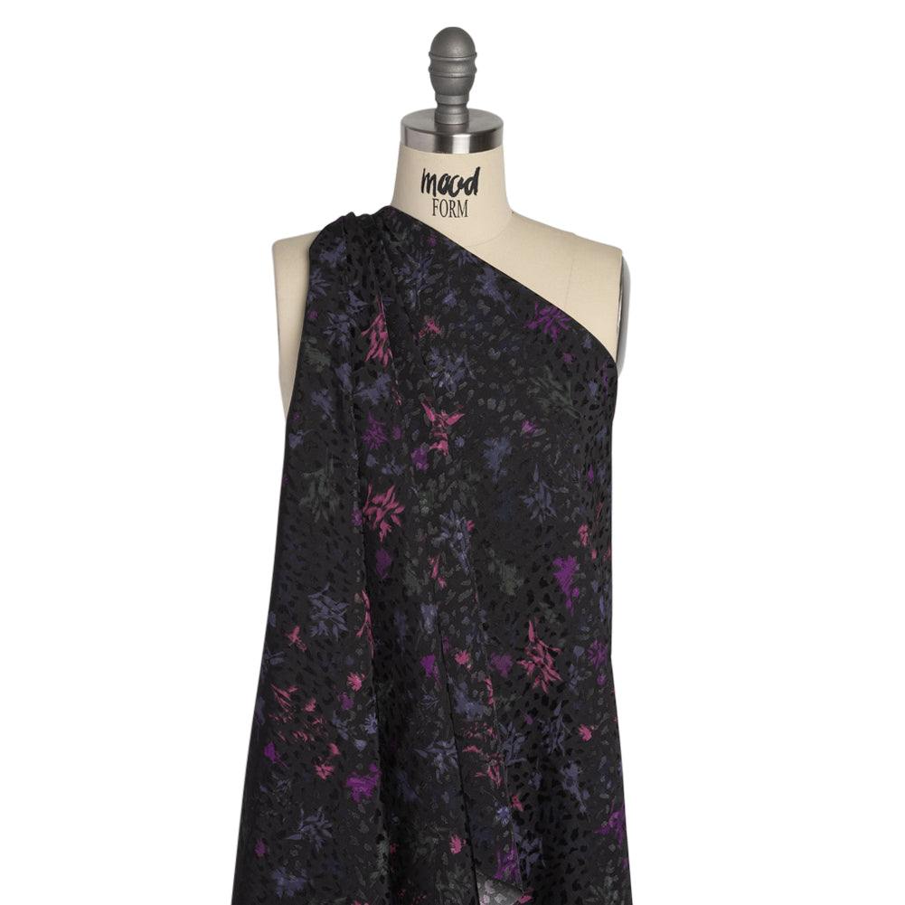 Mood Exclusive Black Serendipitous Saplings Sustainable Viscose Jacquard - Joann Fabrics