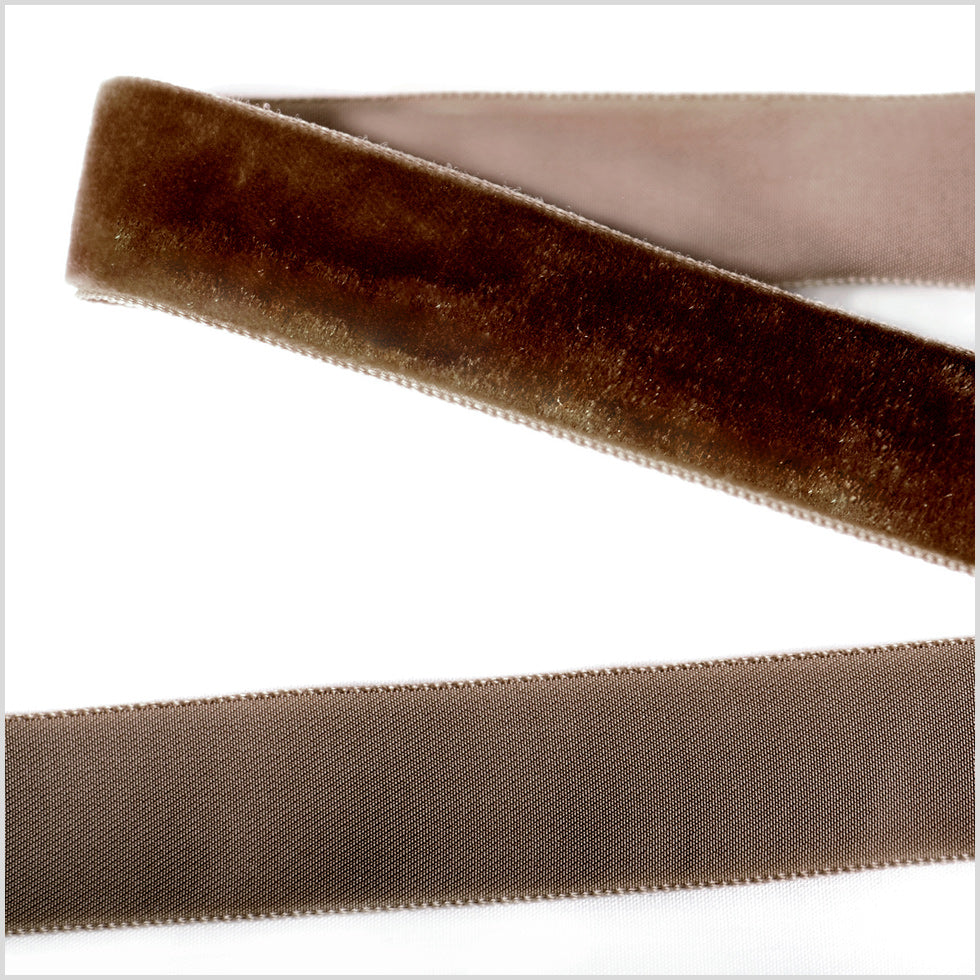 Single Faced Velvet Ribbon Made in Italy - 7/8