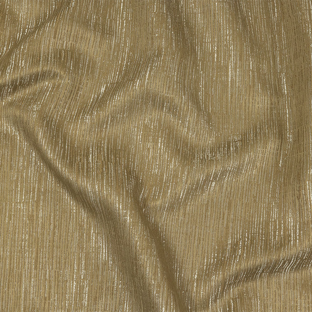Recycled Polyester Jacquard - Gold Striated - British Imported - Joann Fabrics