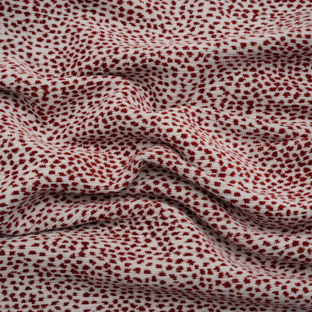 Upholstery Chenille - Ruby Spotted - Remus Collection - Joann Fabrics