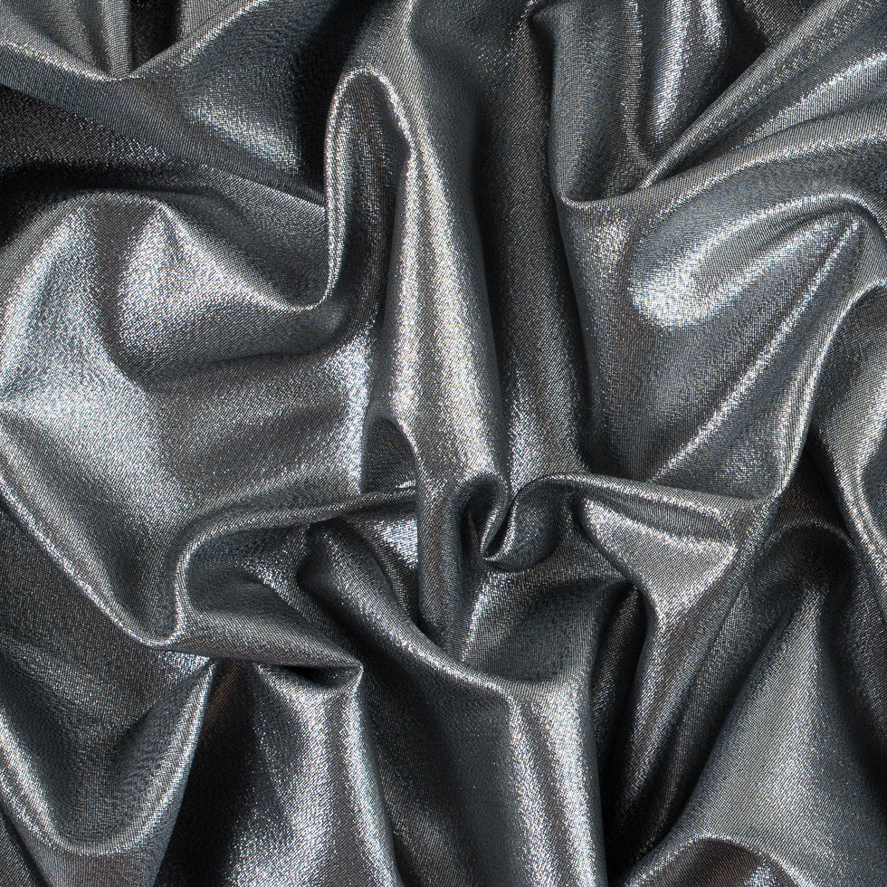 Metallic Polyester Lame - Silver and Black - Joann Fabrics