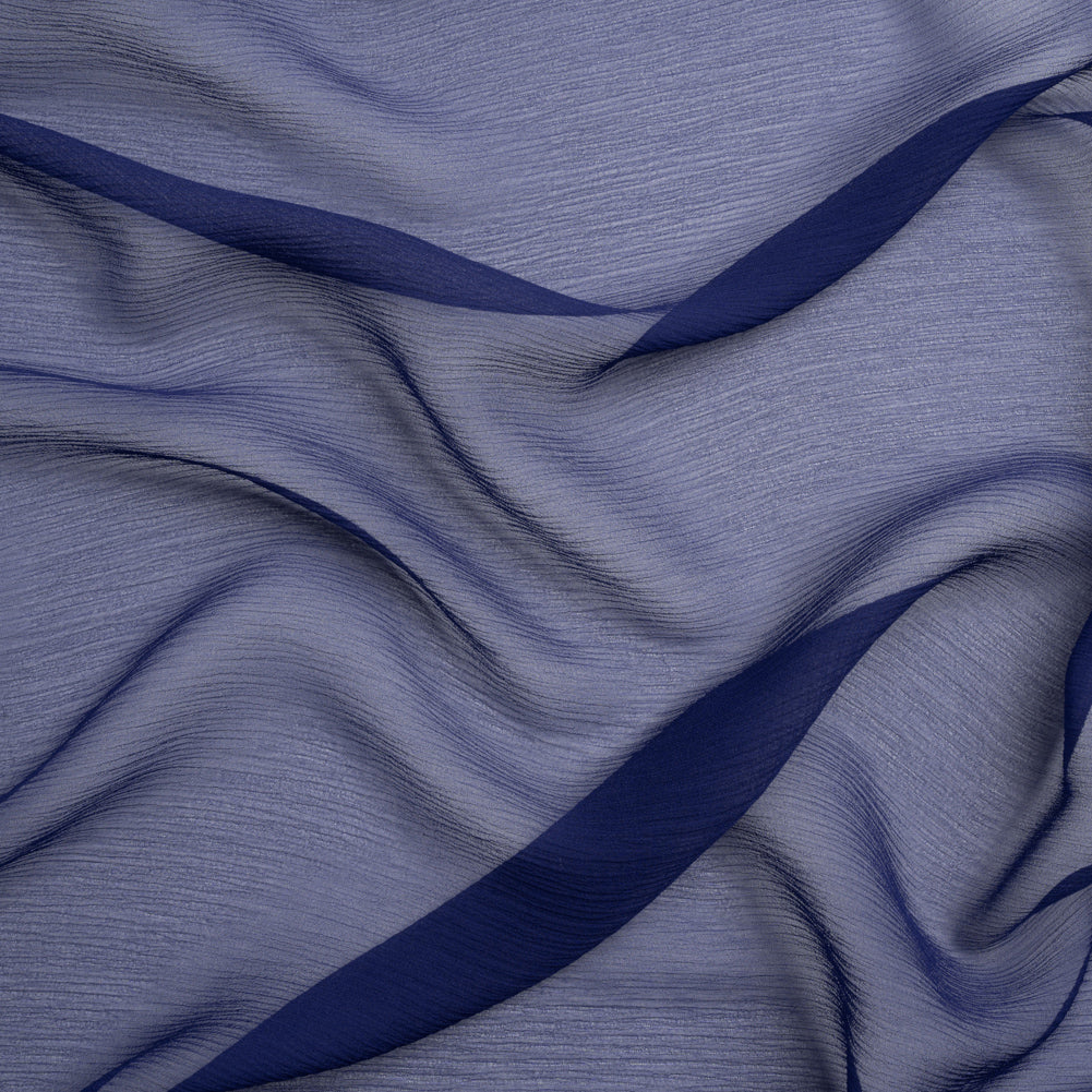 Crinkled Silk Chiffon - Estate Blue - Premium Collection - Joann Fabrics