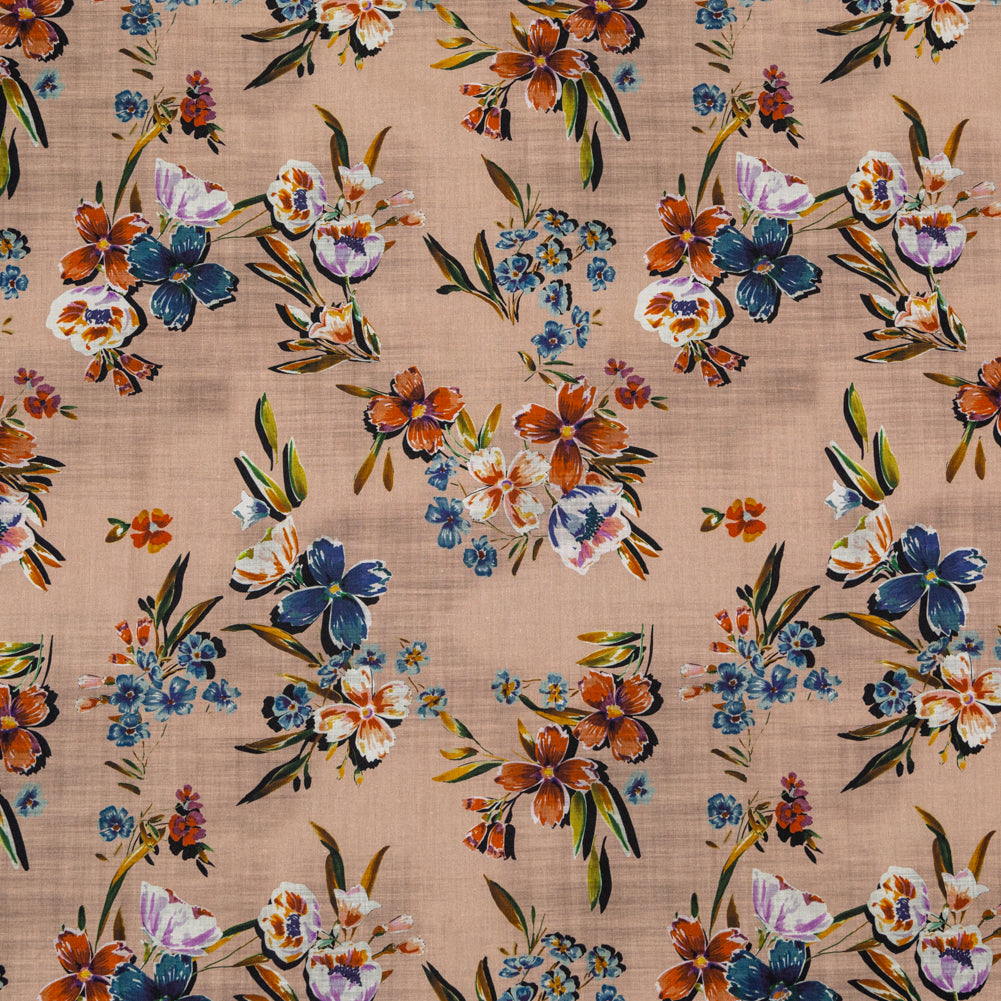 Cotton Voile - Beige Floral - New Americana Print - Mood Exclusive Harvest Collection - Joann Fabrics