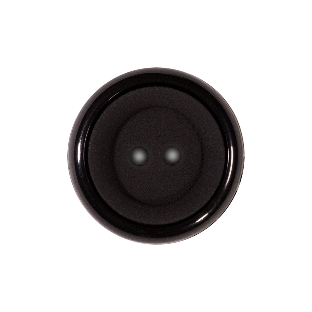 Italian Black 2-Hole Plastic Button - 36L/23mm - Joann Fabrics