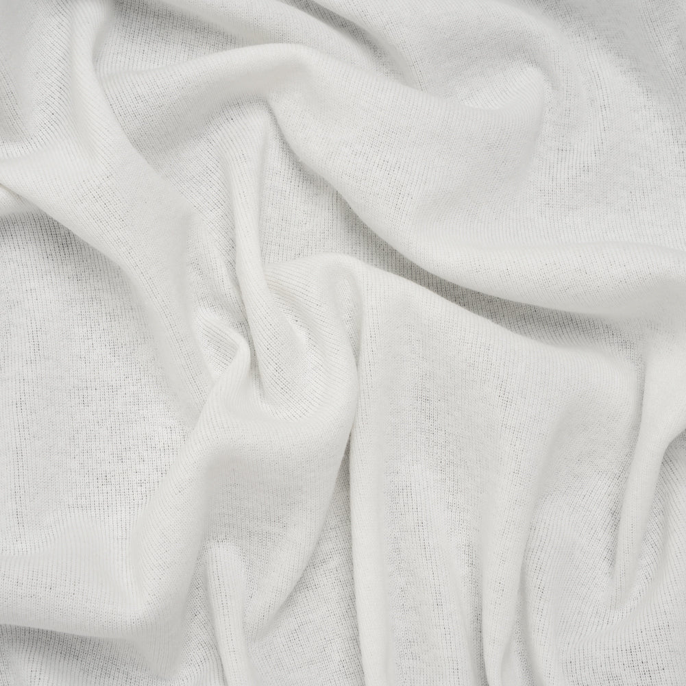 Cotton 1x1 Rib Knit - White - Deadstock - Joann Fabrics