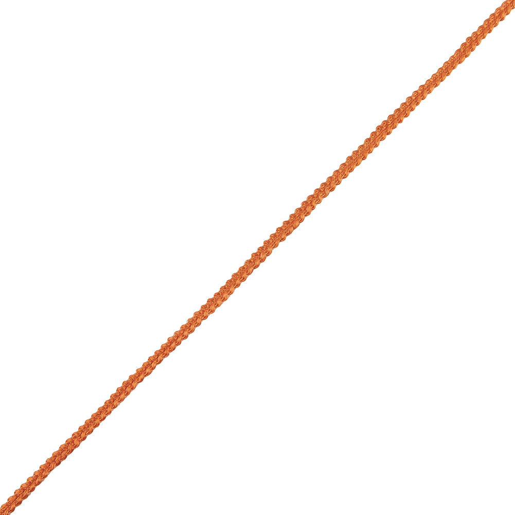 Orange Cotton Blend Braided Trim - 0.1875