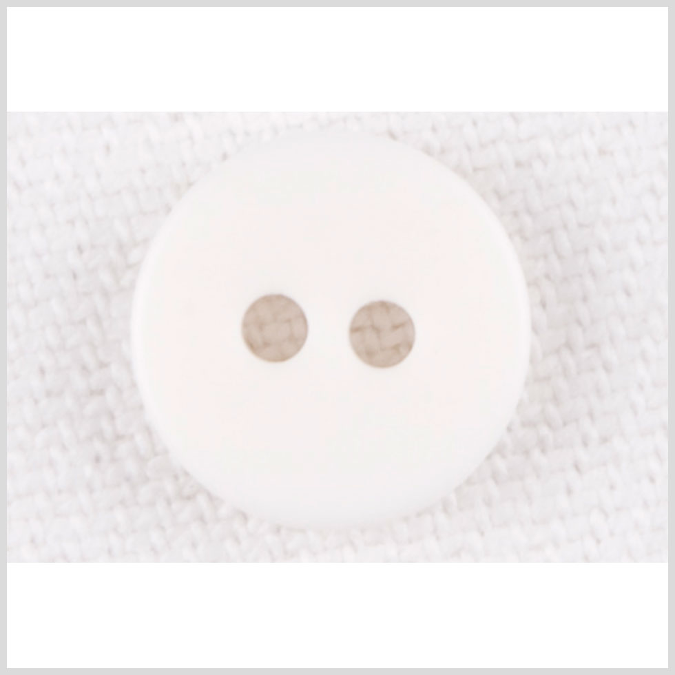 White Smooth Top 2-Hole Plastic Button - 17L/10.5mm - Joann Fabrics