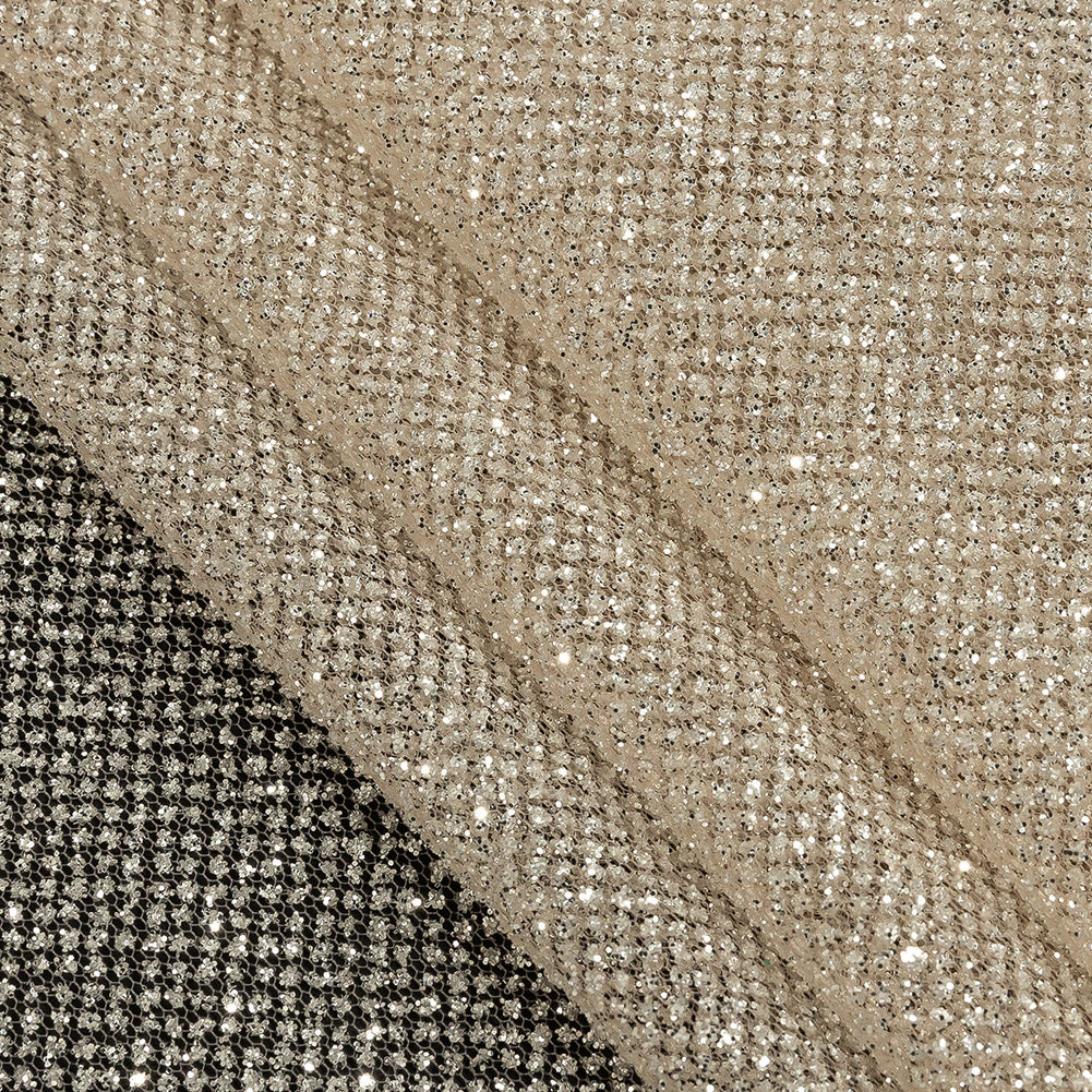 Tulle with Metallic Platinum Glitter - Caramel - Platina Collection - Joann Fabrics