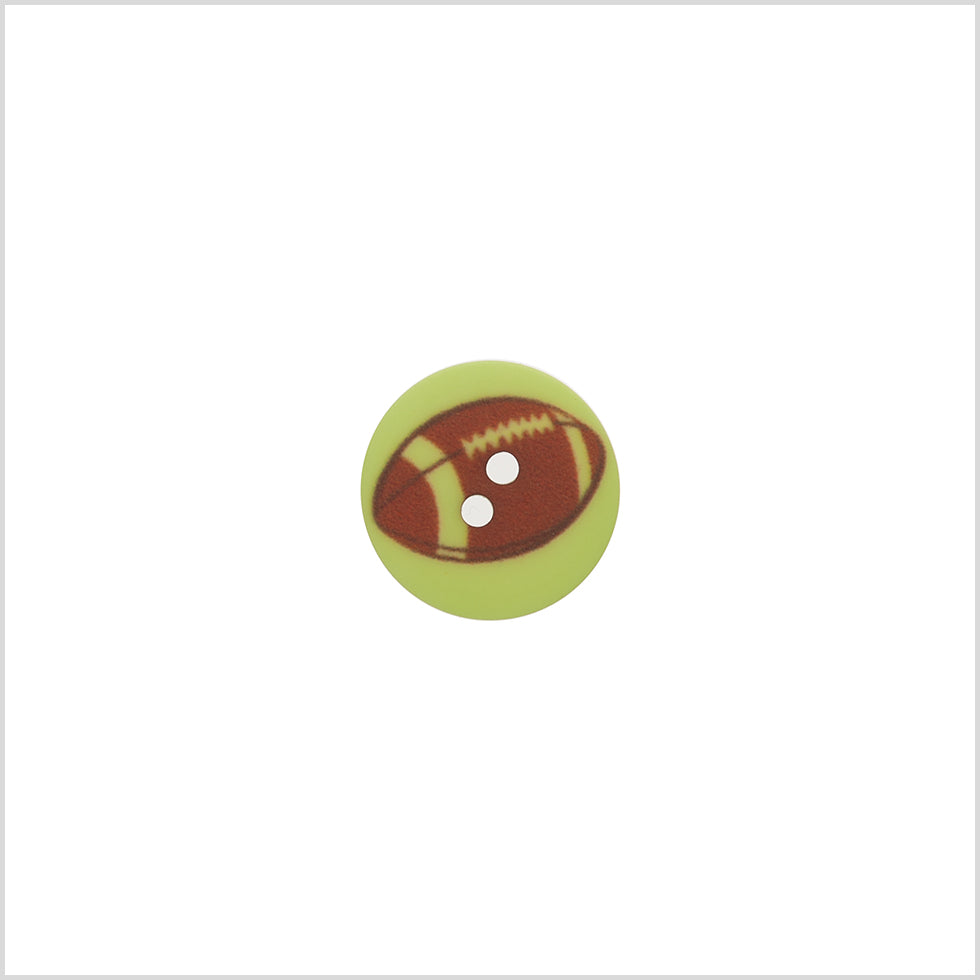 Italian Green Kids Football Button - 24L/15mm - Joann Fabrics