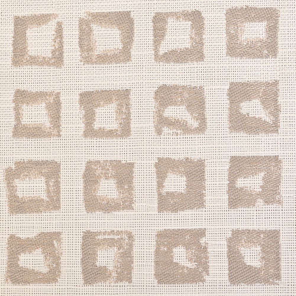 Kindle Jacquard by Sunbrella - Silk Beige Organic Squares - Joann Fabrics