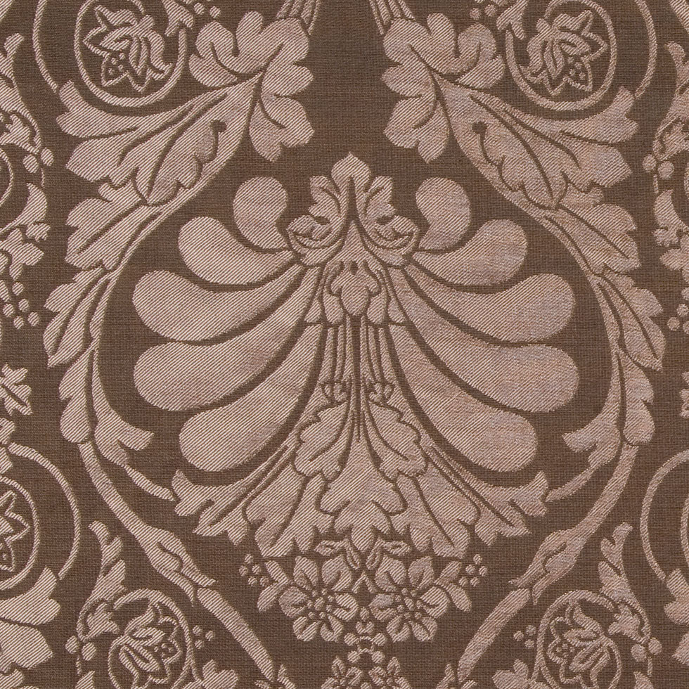 Moss Brown/Gold Damask Brocade - Joann Fabrics