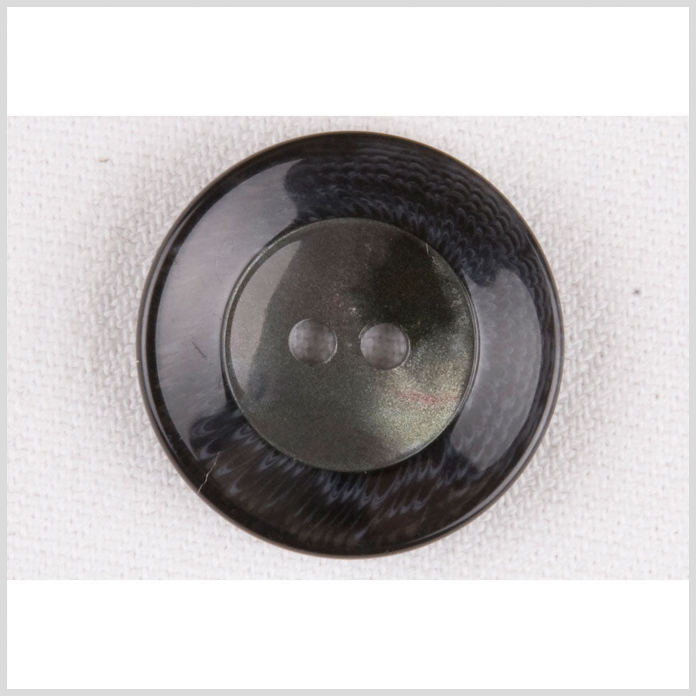 Plastic 2-Hole Button - 40L/25.5mm - Navy Shimmer Center and Marbled Rim - Joann Fabrics
