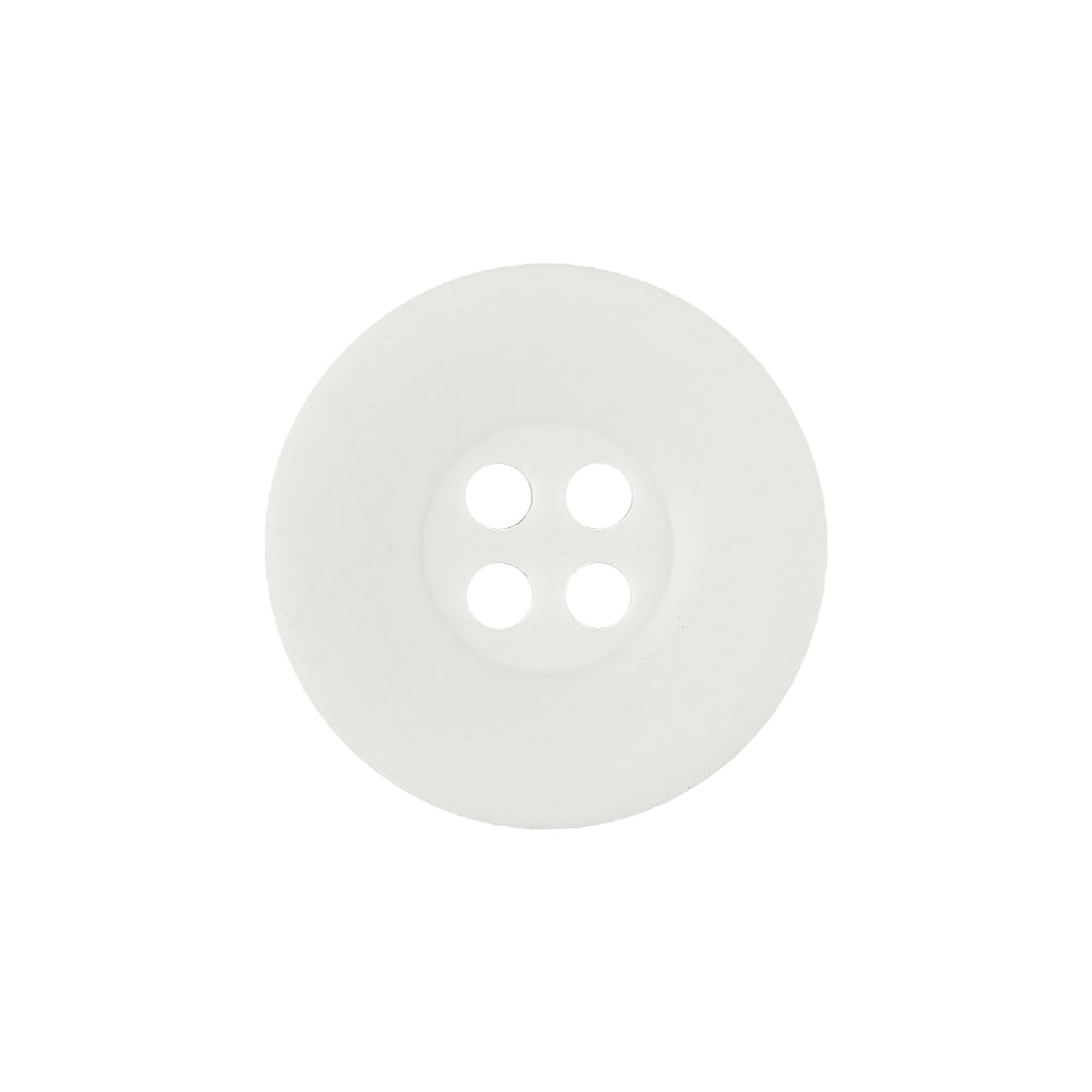 Matte White Shallow Plate 4-Hole Plastic Button - 33L/21mm - Joann Fabrics