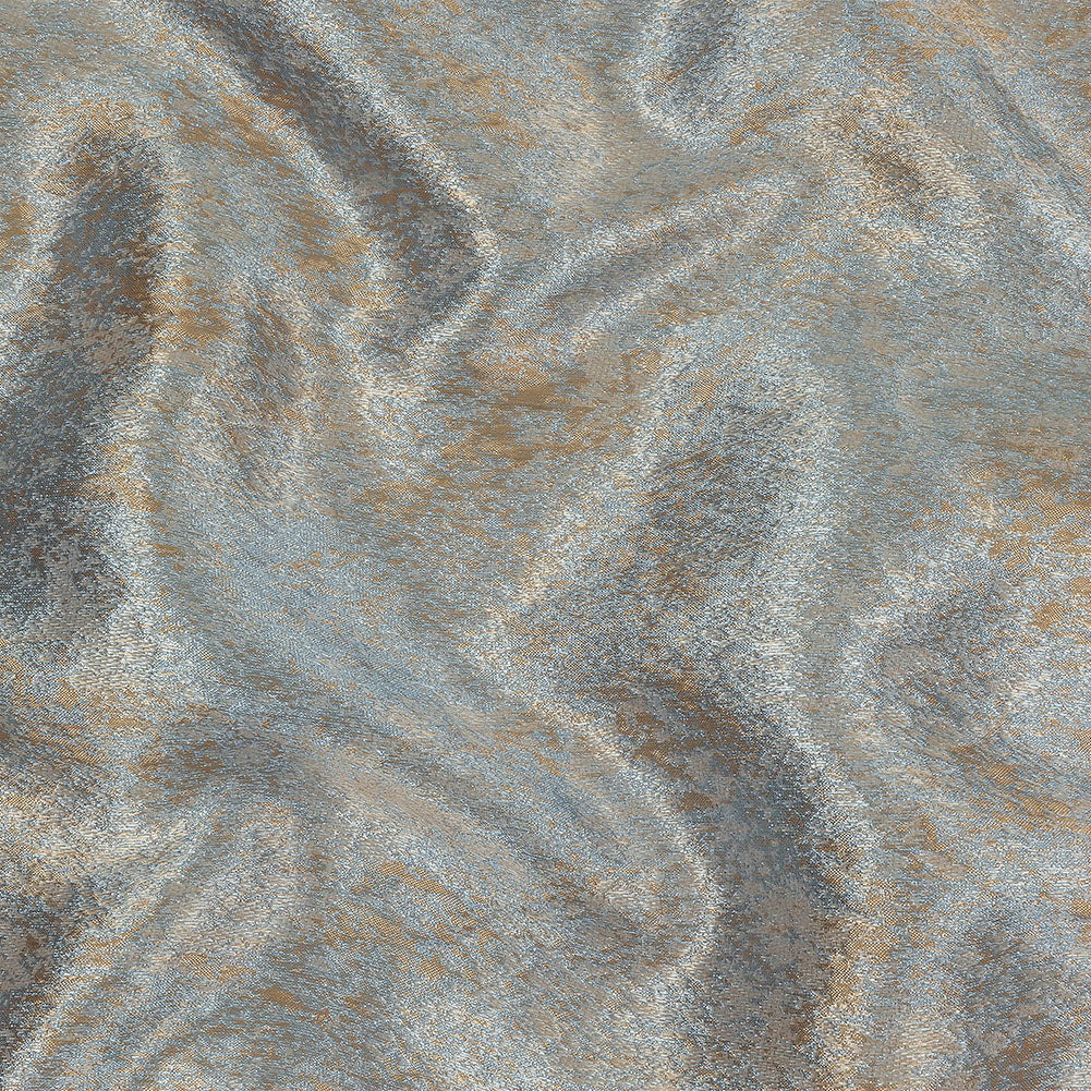 Pegasus Gold and Pale Blue Mottled Luxury Brocade - Joann Fabrics