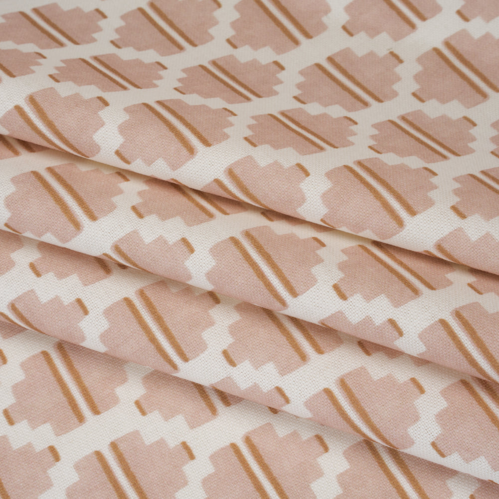 Brushed Cotton and Linen Canvas Print - Plaster Blocky Diamonds - British Imported - Joann Fabrics