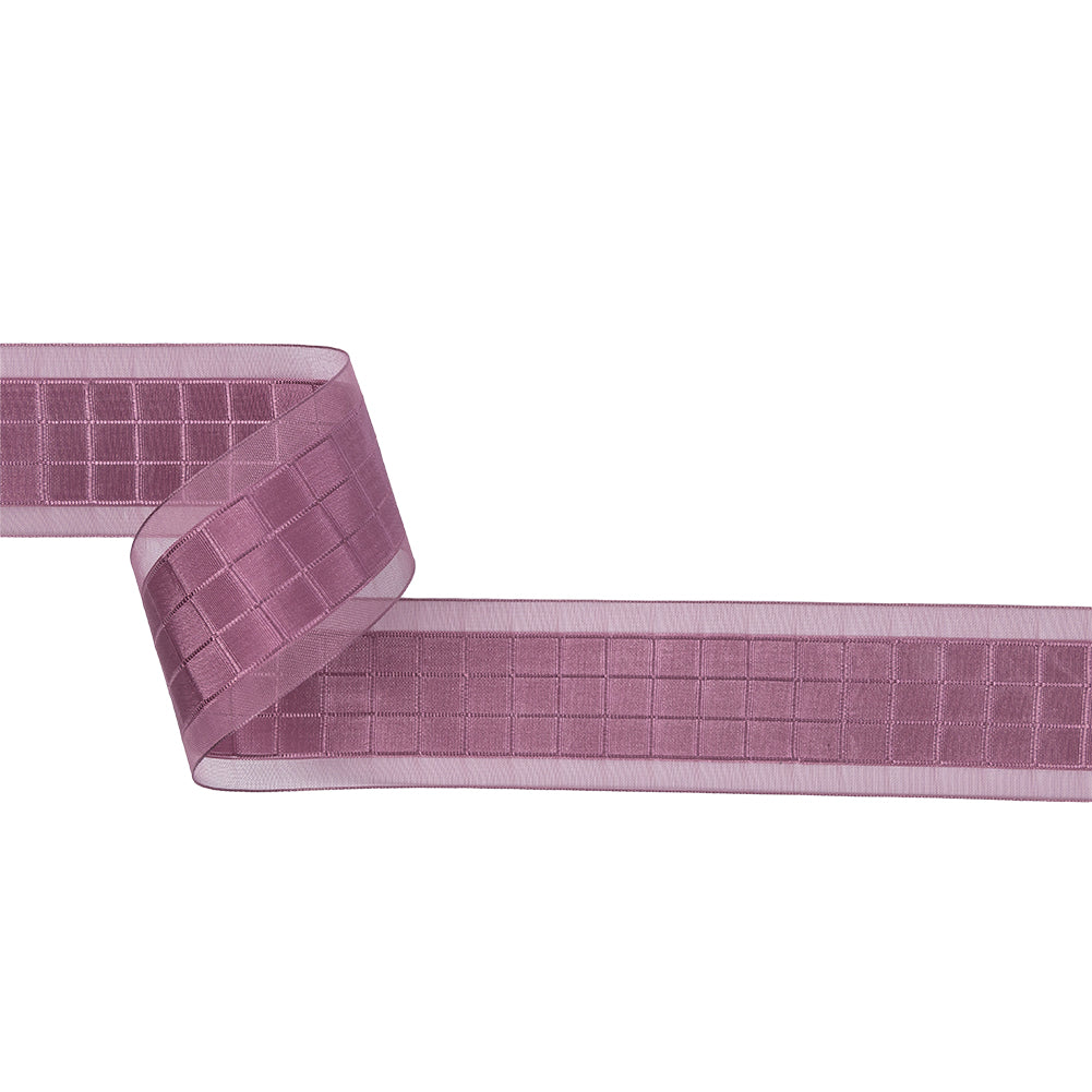 Amaranth Squares and Sheer Borders Ribbon - 36mm - Joann Fabrics