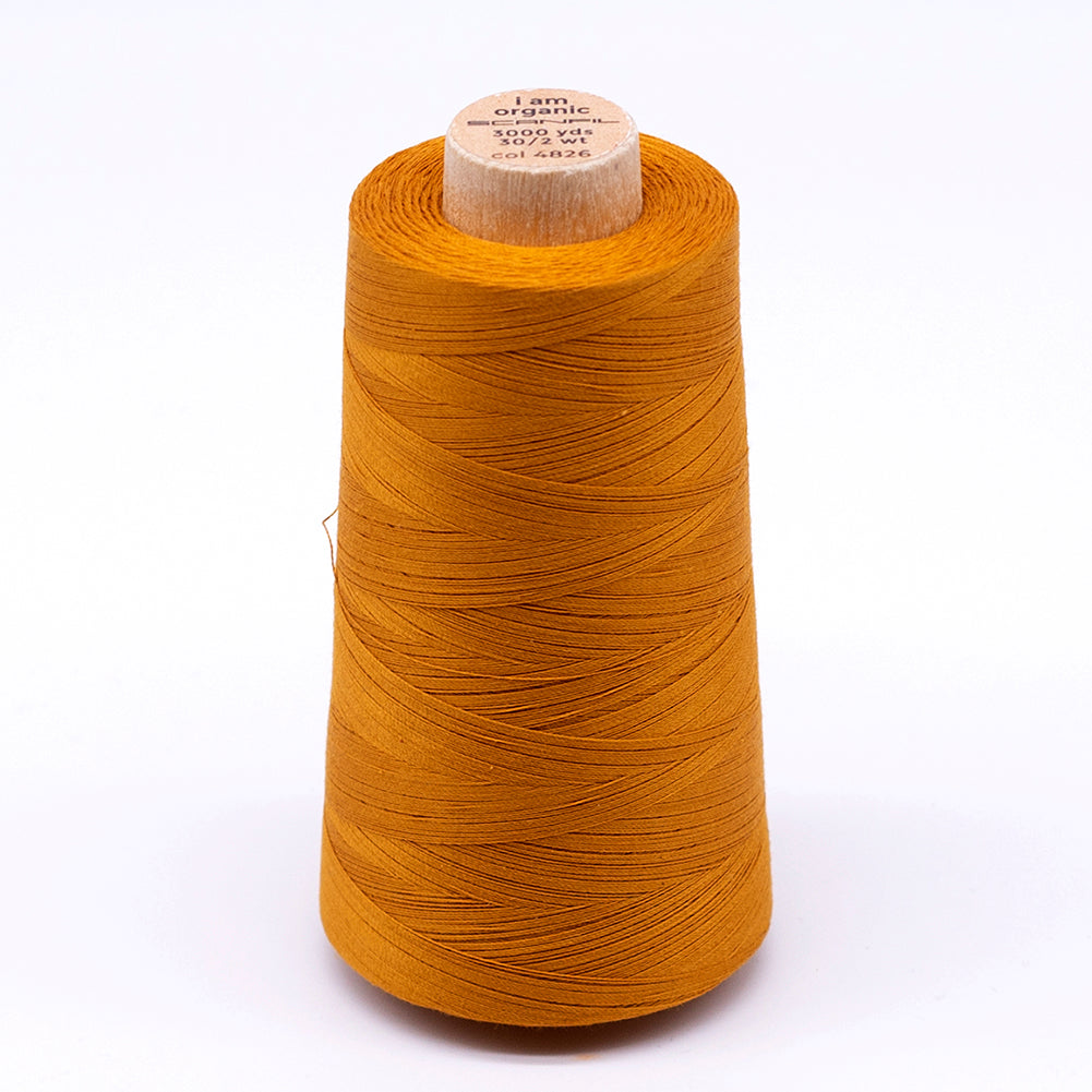 SCANFIL® 30wt Organic Pima Cotton Thread 3000 yd Cone - 4826 Sunflower - Joann Fabrics