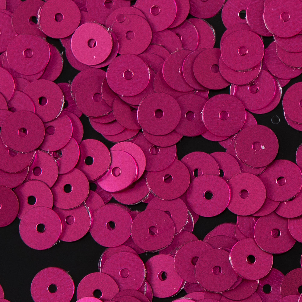 Bag of Fuchsia Dull-Bright Loose Sequins - 6mm - Joann Fabrics