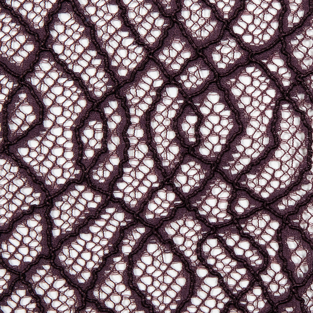 Corded Lace with Eyelash Edges - Fig Abstract - Joann Fabrics