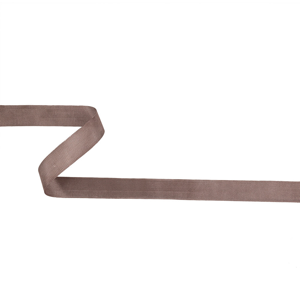 Dusty Mauve Woven Edge Rayon Seam Binding - 0.5
