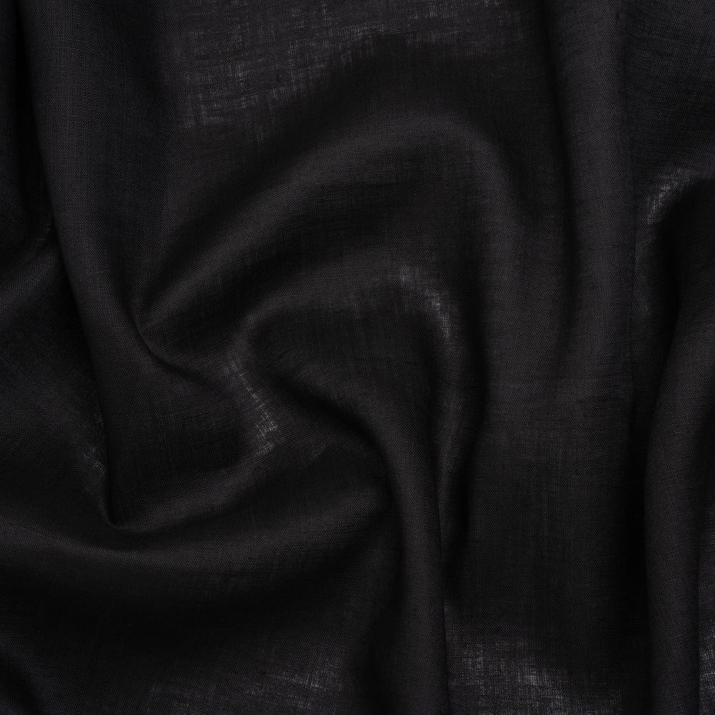 Lightweight Linen Woven - Black - Famous Australian Designer Deadstock - Joann Fabrics