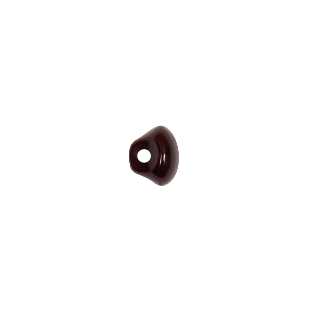 European Brown Half Domed Self Black Glass Button - 12L/7.5mm - Joann Fabrics