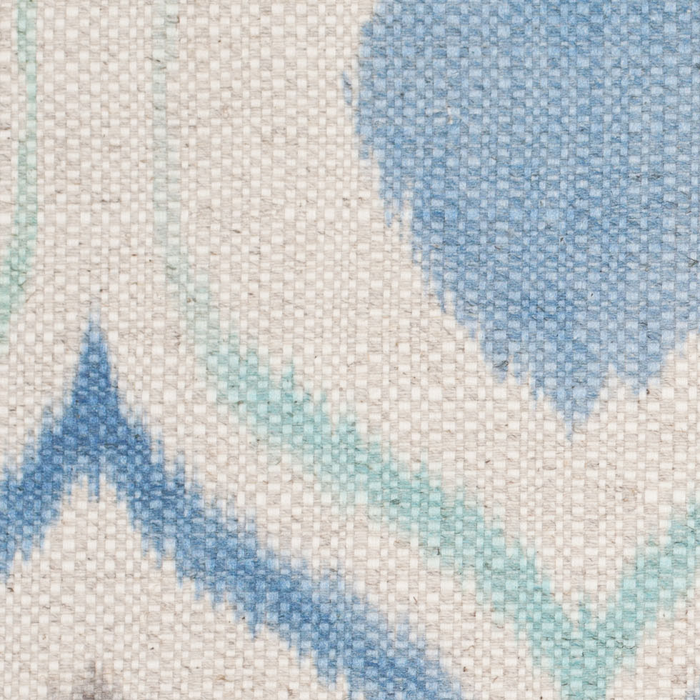 Spanish Blue/Gray Ikat-Like Geometric Woven - Joann Fabrics