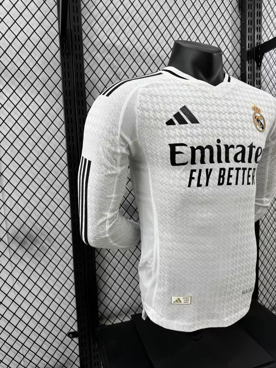 2024/2025 Player Version Real Madrid Home Long Sleeve Jersey 1:1 Thai Quality
