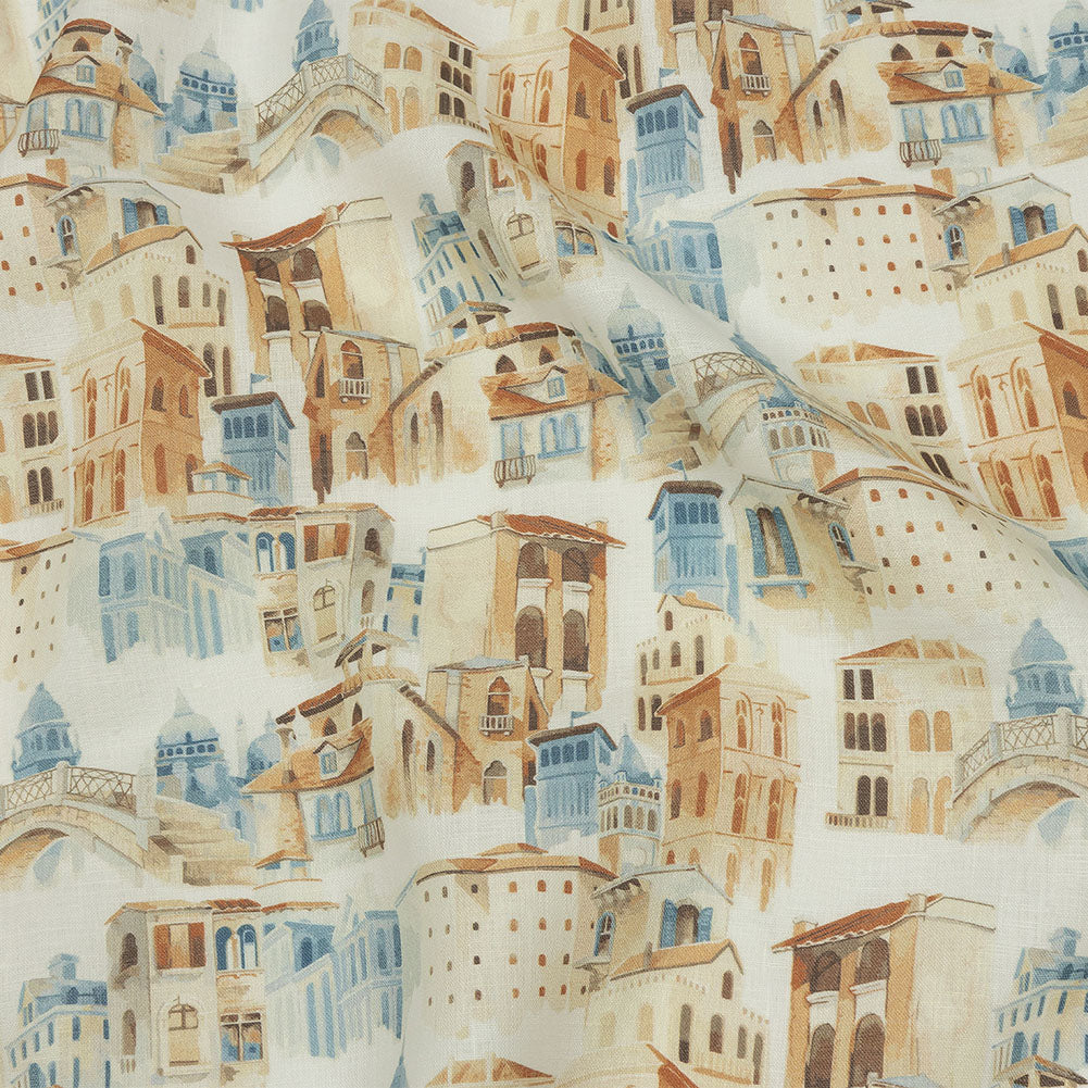 Beige and Blue City Standards Medium Weight Linen Woven - Joann Fabrics