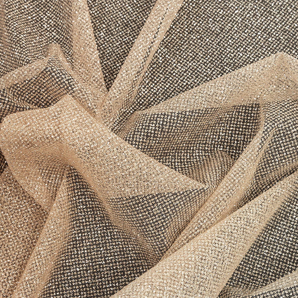 Ombre Tulle with Metallic Platinum Glitter - Salmon and White - Starlet Collection - Joann Fabrics
