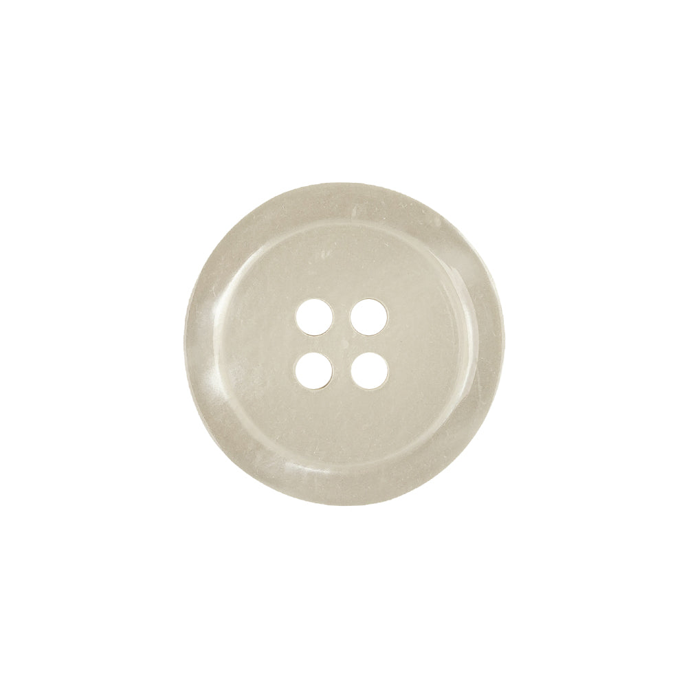 Shiny Bone White Shallow Plate 4-Hole Plastic Button - 32L/20mm - Joann Fabrics