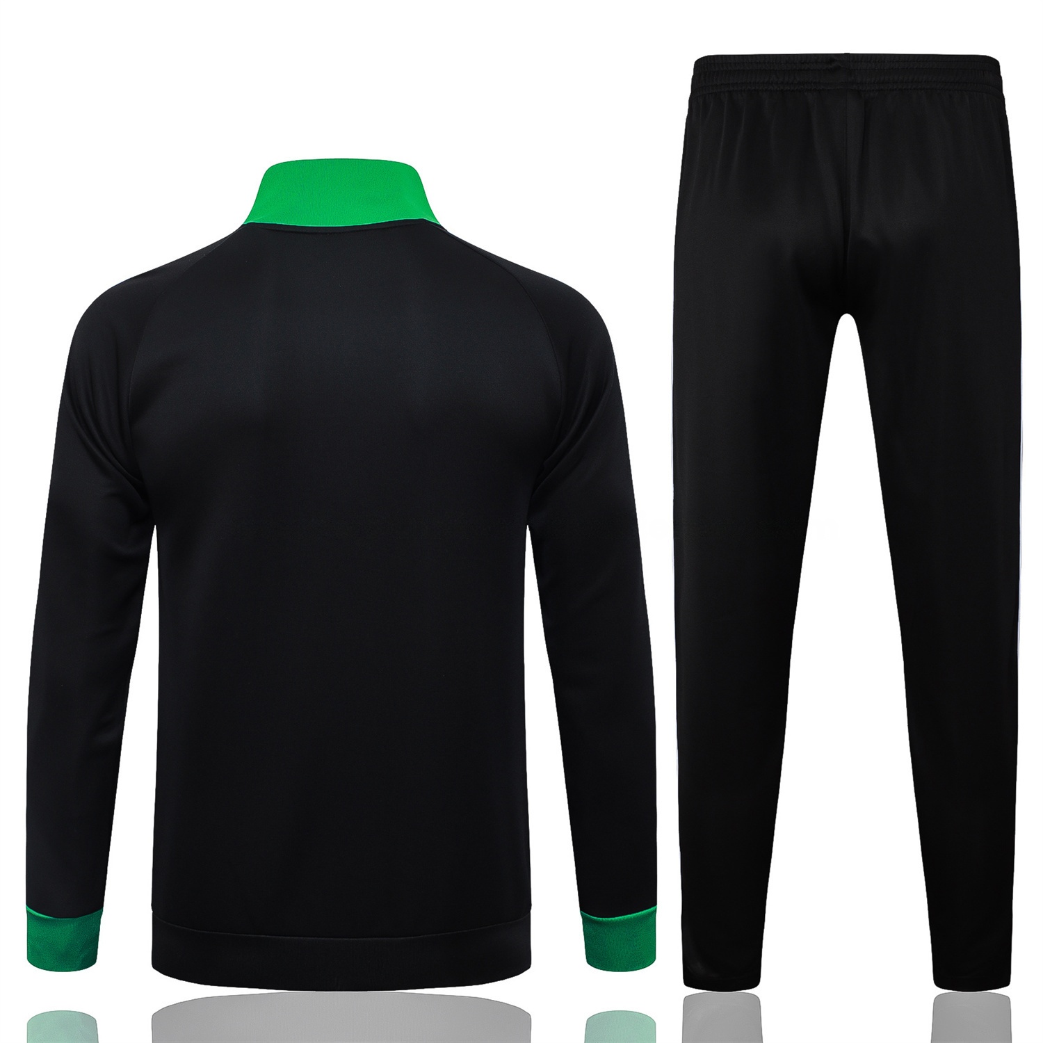 Senegal 2026 Jacket Training Tracksuit - Black With Green Jackets & Pants - UnitedFutballJersey