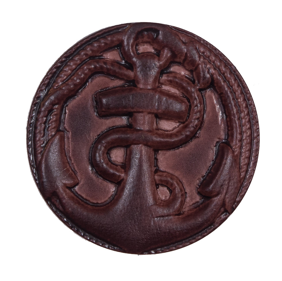 Italian Brown Anchor Plastic Shank Back Button - 54L/34mm - Joann Fabrics