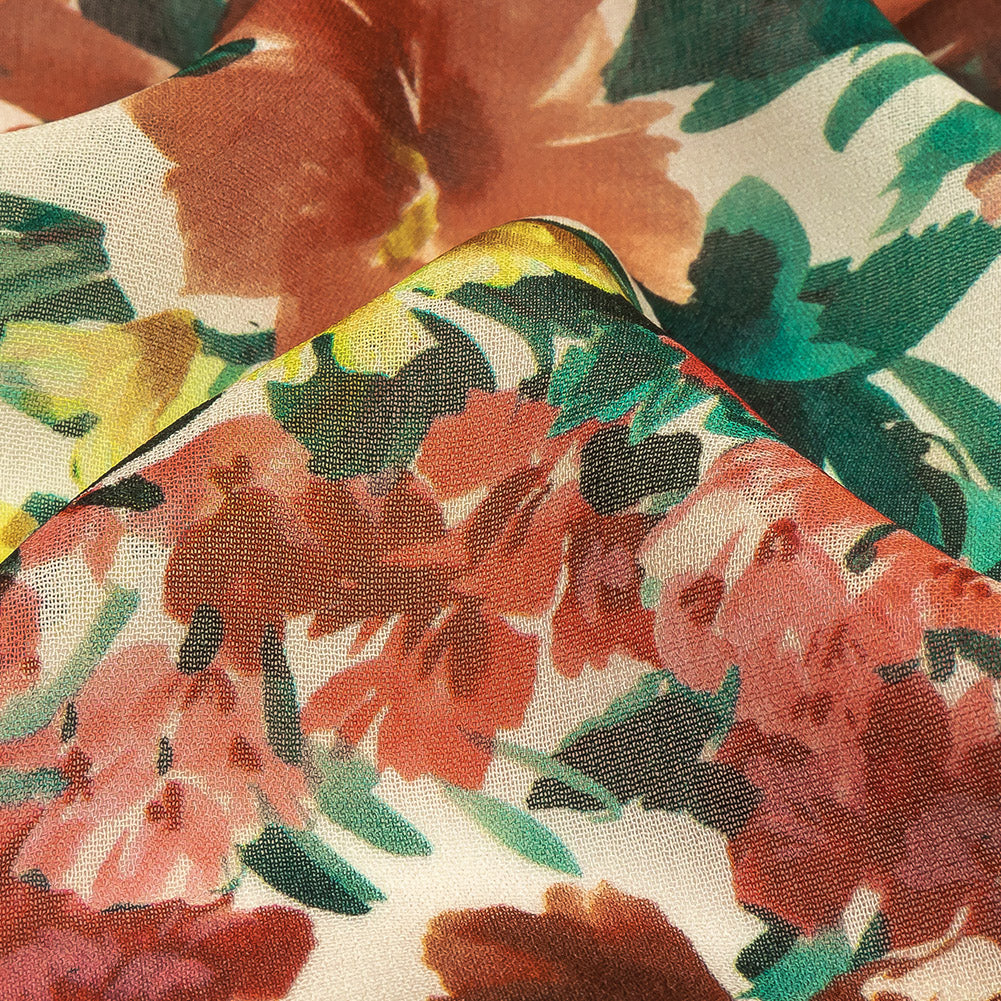 Mood Exclusive Cream Tahitian Twilight Viscose Georgette - Joann Fabrics