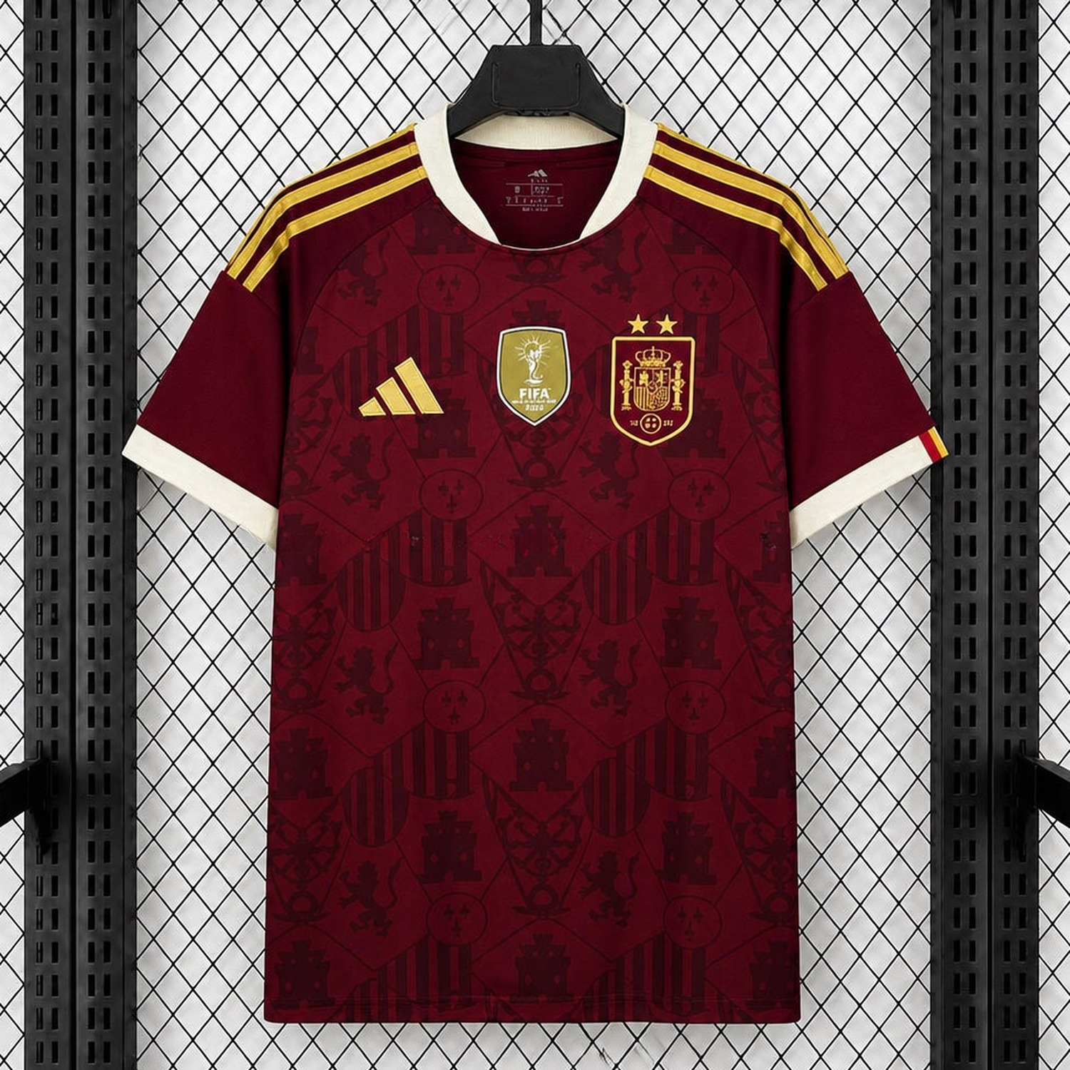【Two-Crown Star】Spain 2026 World Cup Champions Maroon Special Jersey - Fans Version - UnitedFutballJersey