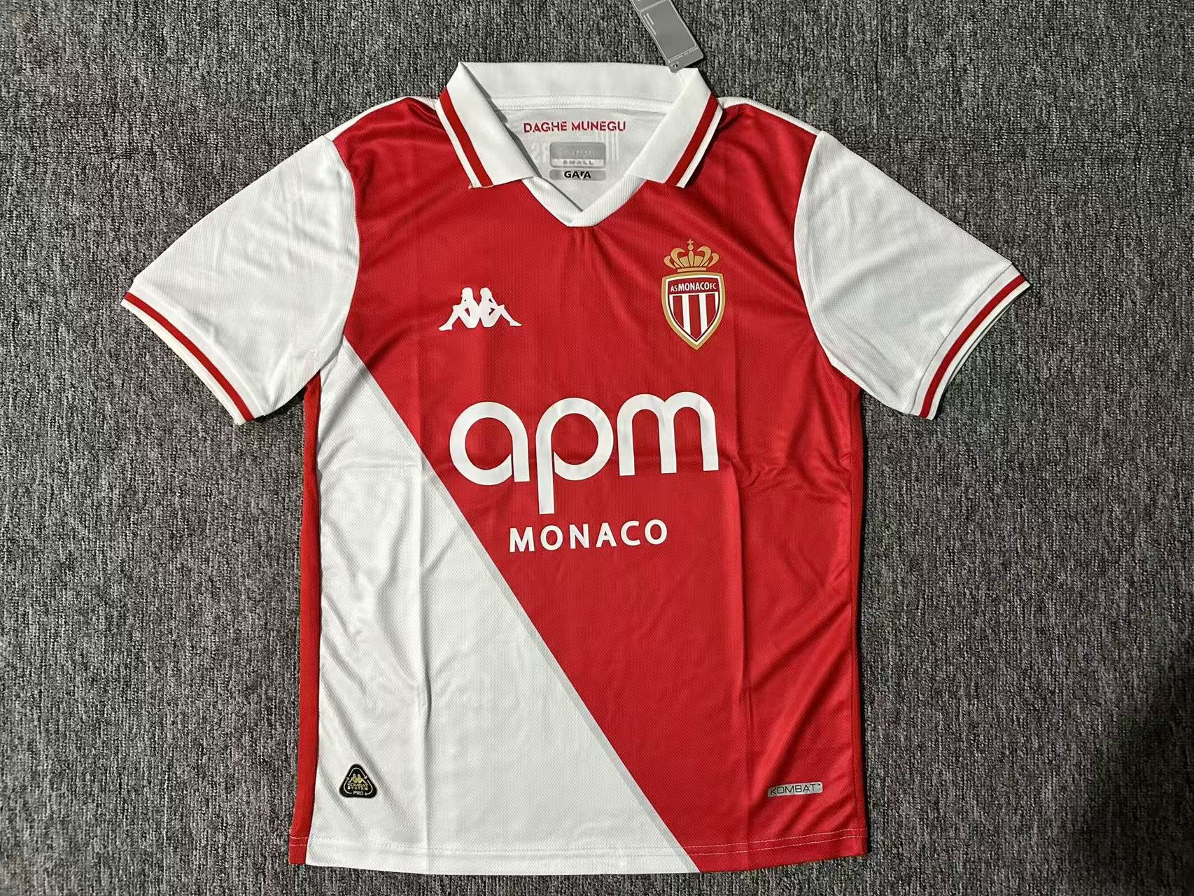 2024/2025 AS Monaco Home Football Shirt 1:1 Thai Quality